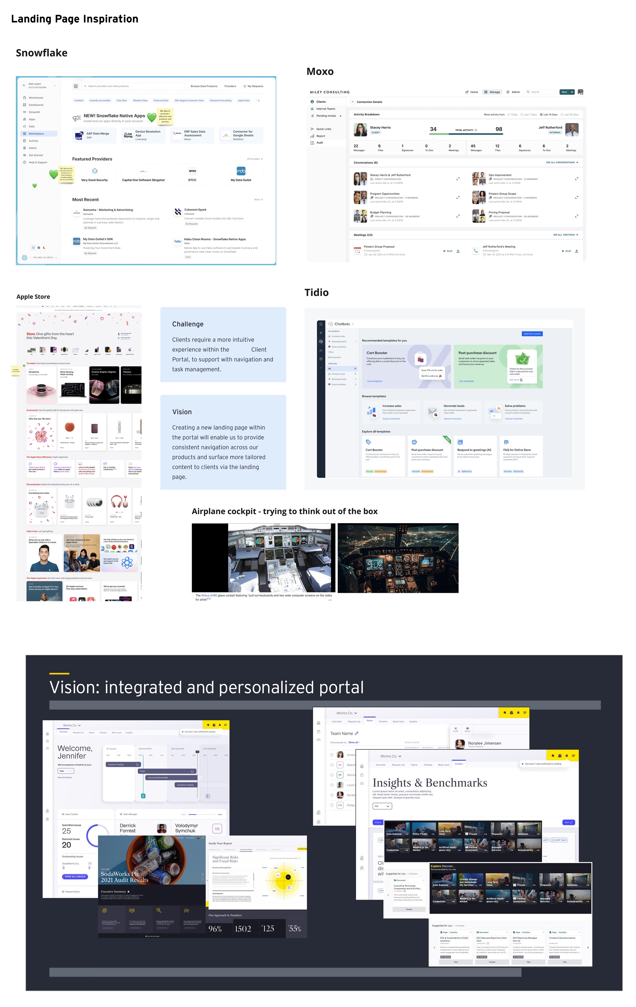 Landing page inspiration