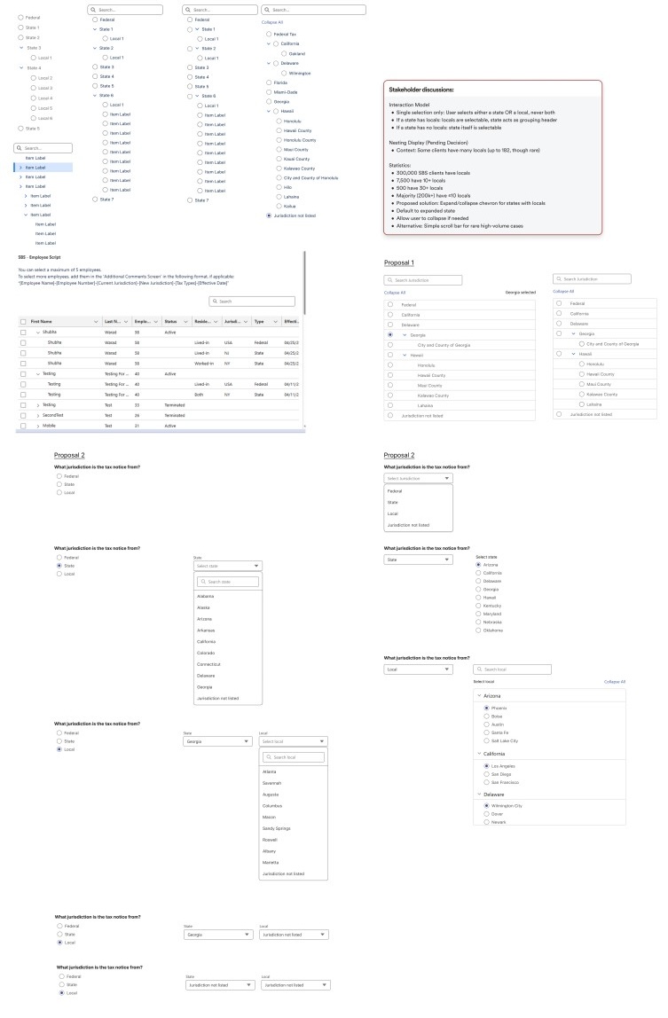 Design Exploration - Jurisdiction Selection