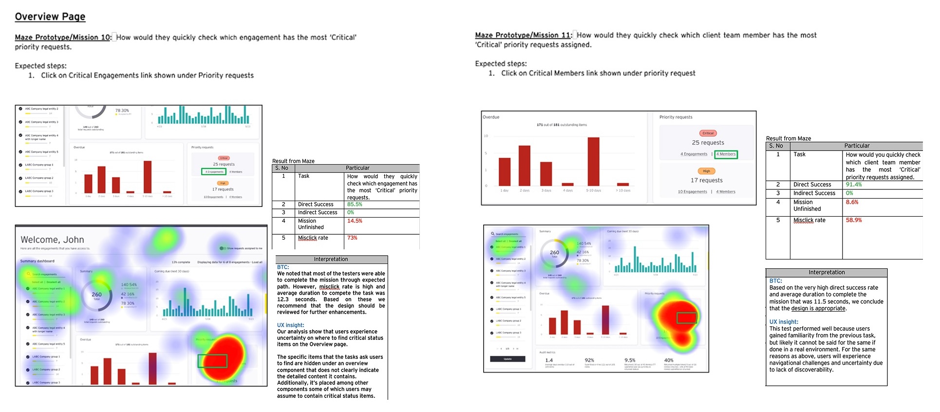 Client Portal wireframes and design exploration